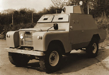 Ирландский броневик. Специально для службы в горячем Белфасте выпускались легкие бронеавтомобили на базе Land Rover. Наиболее совершенными были машины фирмы Short Brothers & Harland - Shorland с башней от более крупного броневика Ferret (1964 год).